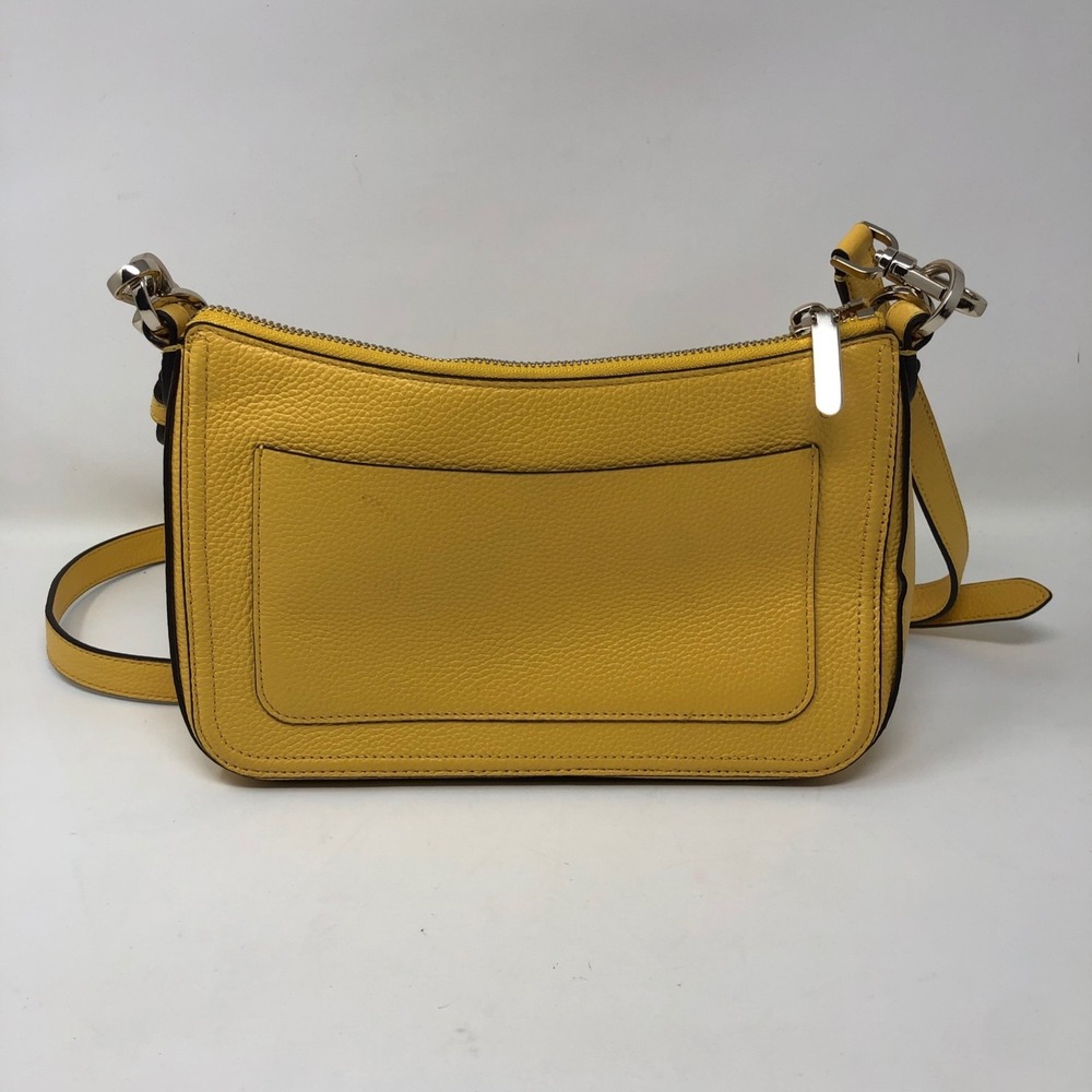 Kate Spade Hudson Medium Convertible Crossbody Purse Womens Small Yellow Leather - Picture 6 of 15